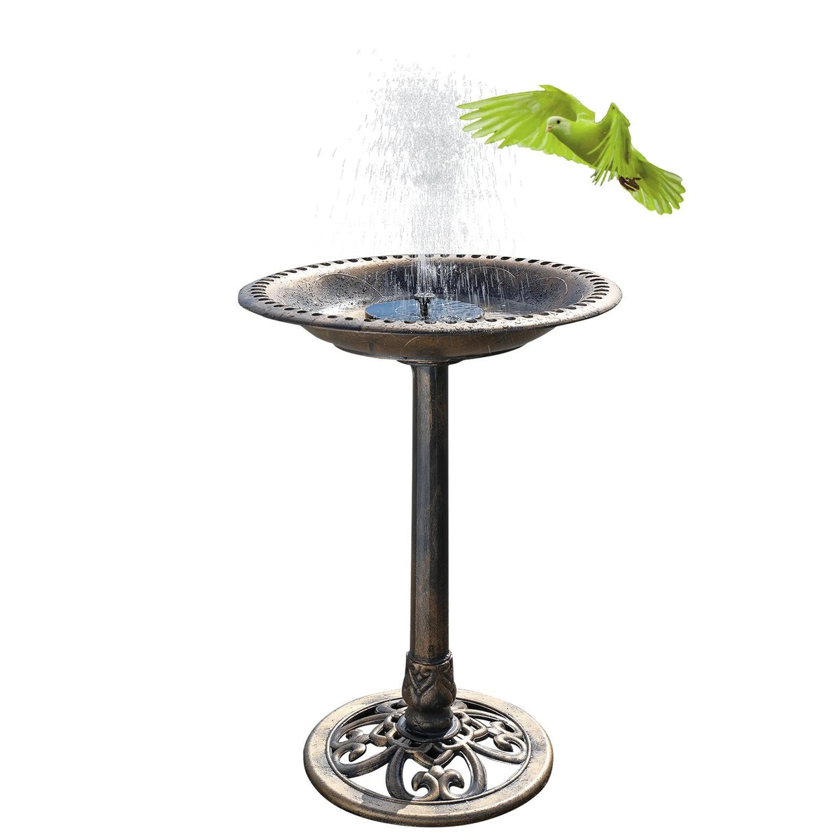 28inch Solar Fountain Bird Bath for Garden Decoration