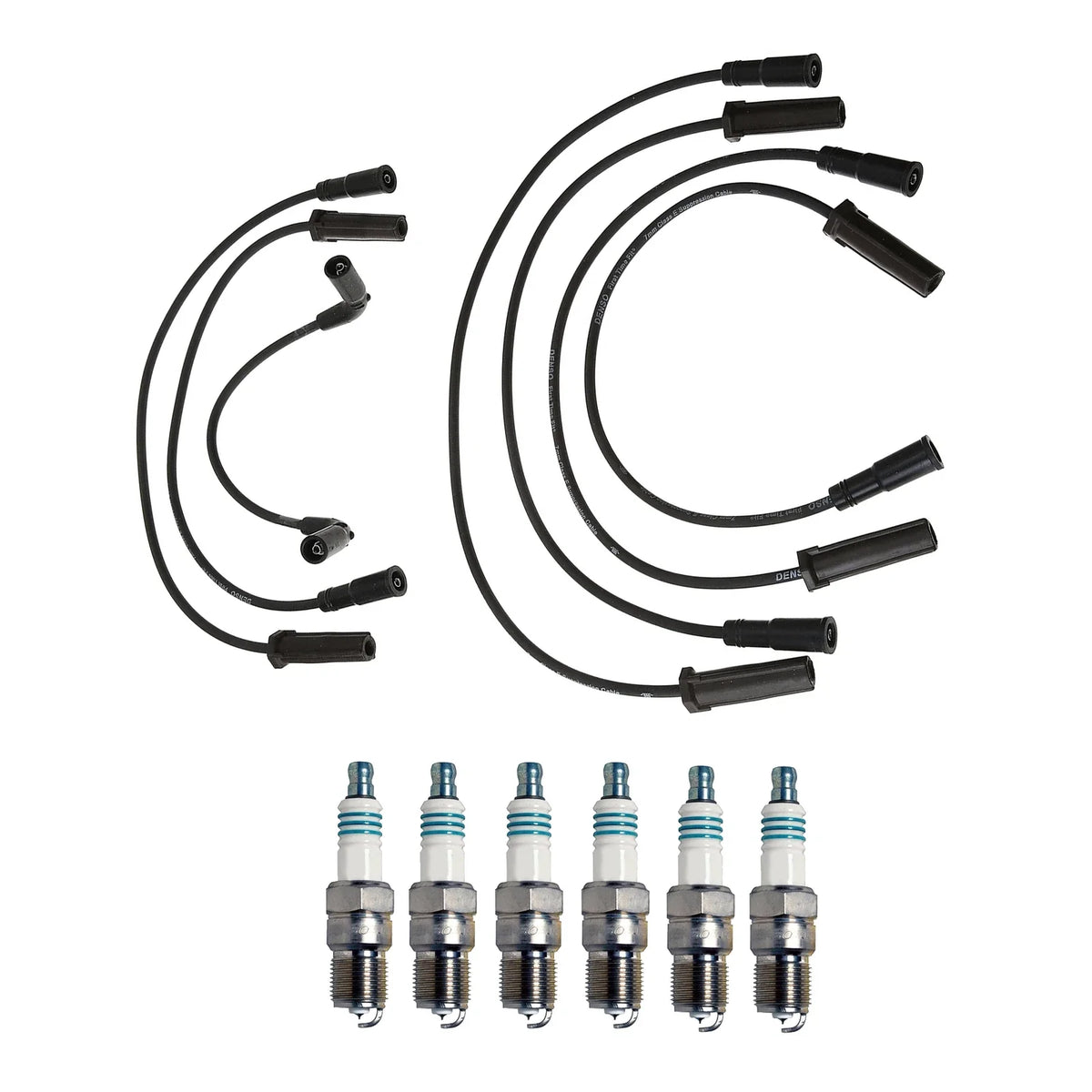 Denso Wire Set & 6 Iridium Power Spark Plugs for Chevy GMC 4.3 (1996–2002)