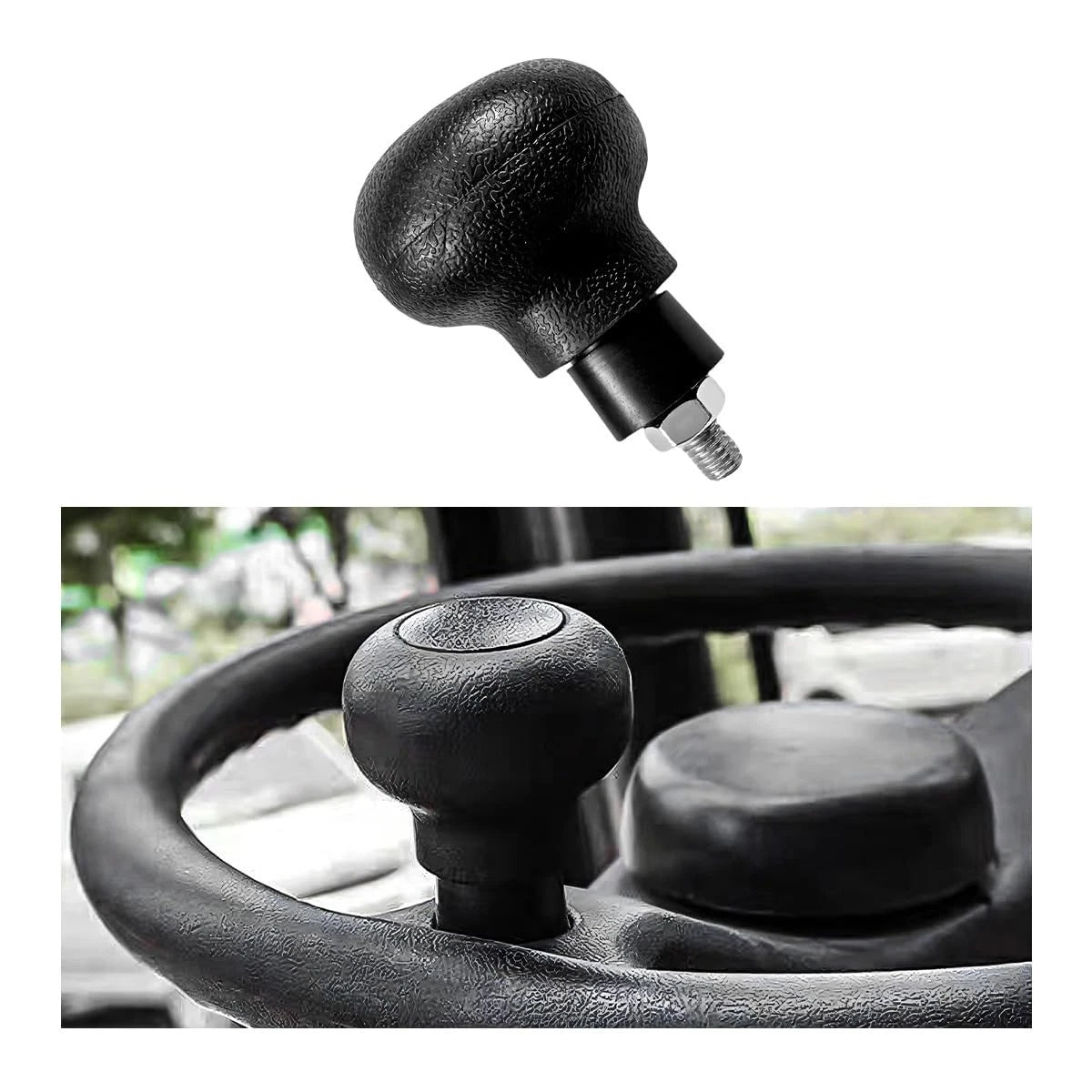 Steering Wheel Spinner Knob for Forklift (1.97×3.07 inches) - 1 PCS