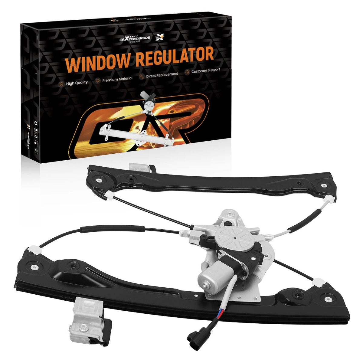 1pc Front Left Window Regulator Assembly w/ Motor for Chevrolet Cruze (2011–2012) J35MFA