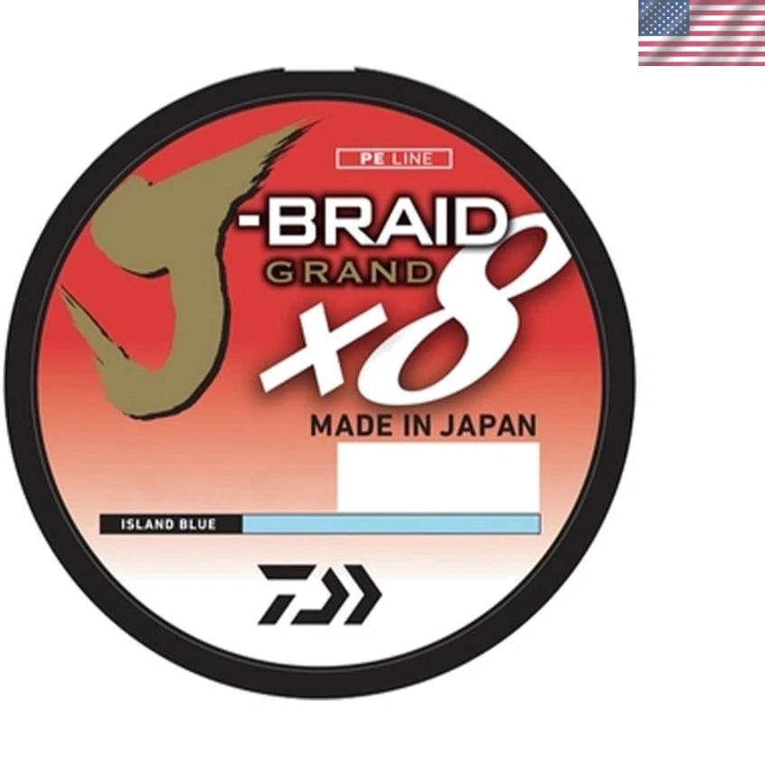 30lb J-Braid Grand 8 Braided Line for High-Performance Fishing (300 Yards)
