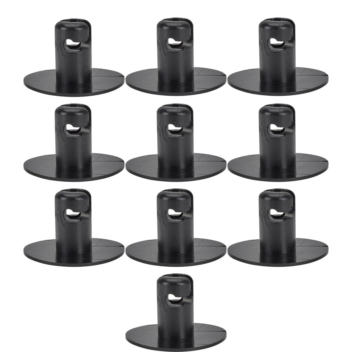 Set of 10 Plastic Large Head Quarter Turn Fasteners for (Grip .500") - 91007137-YEL