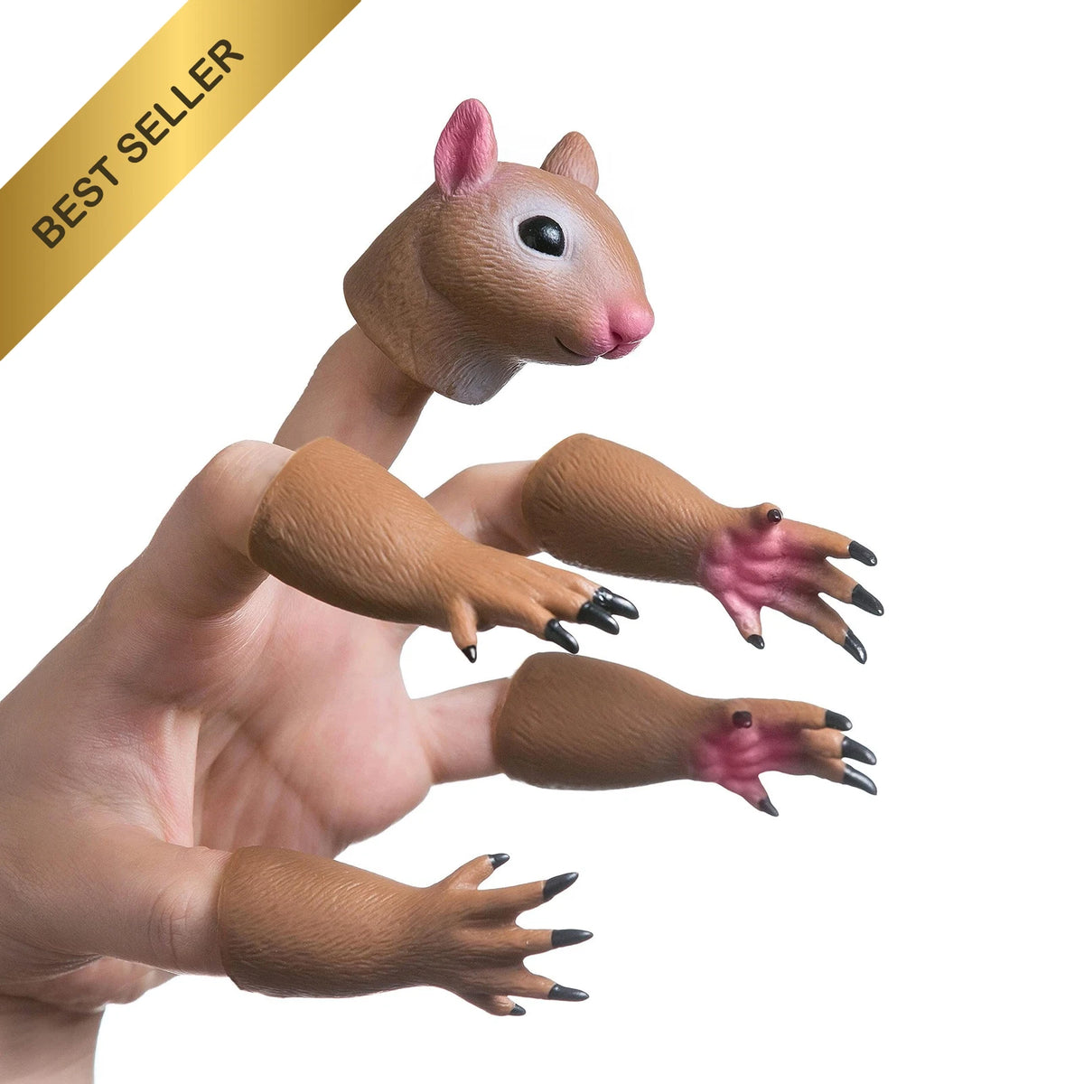 Squirrel Finger Puppet for Storytelling Party Favors