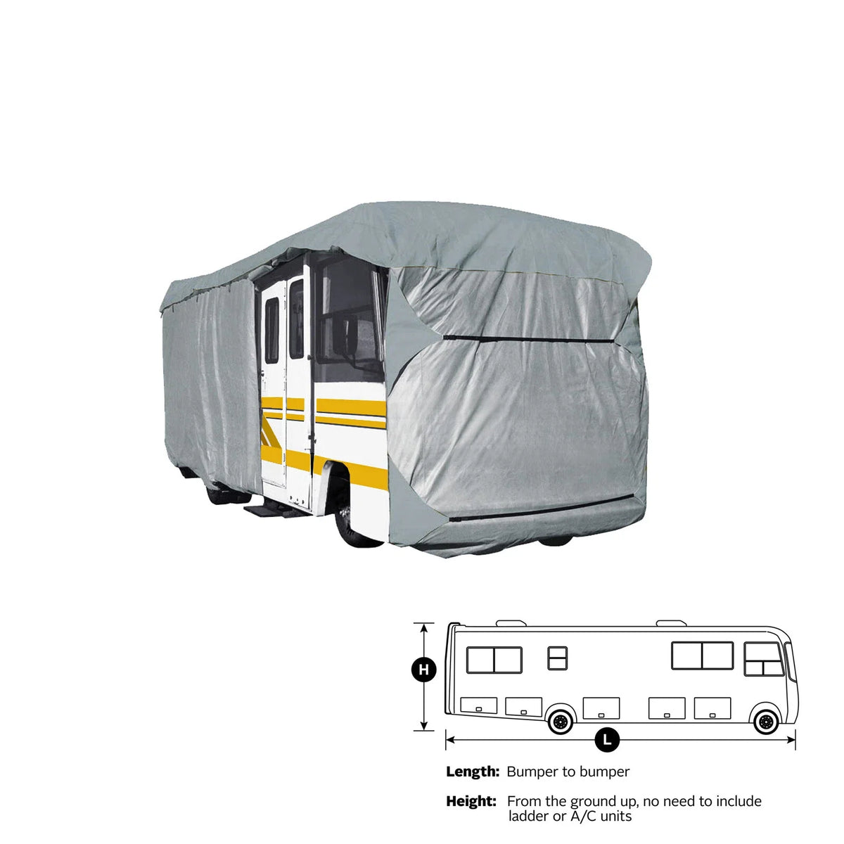 EliteShield RV Storage Cover for Class A Motorhome (27'-28' Length)