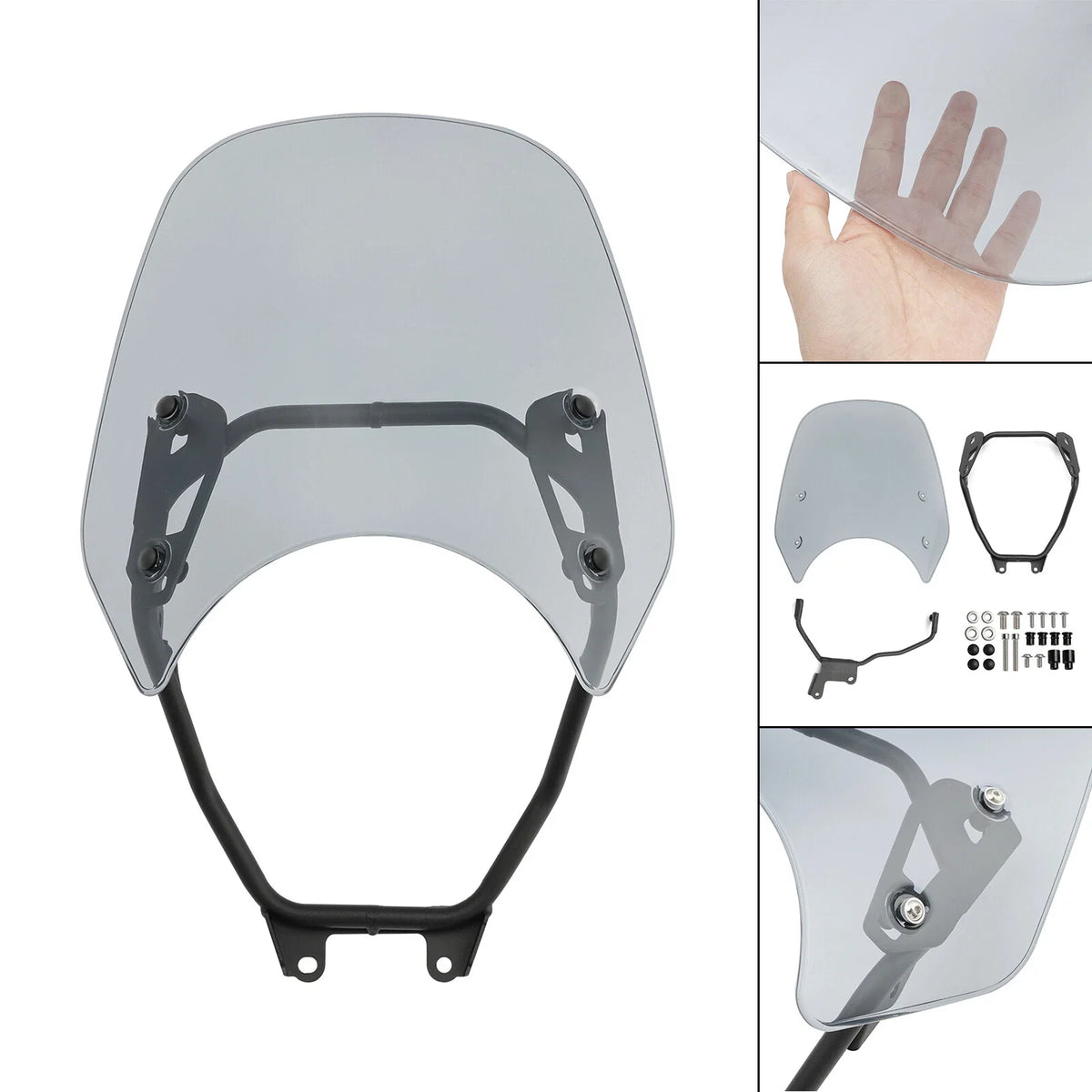 ABS Windshield for Honda GB350 GB350S (2023–2024) Gray