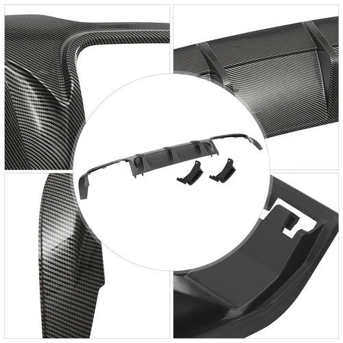 Rear Lower Bumper Diffuser for Mercedes-Benz W204 C250 C300 C350 (2012–2015)