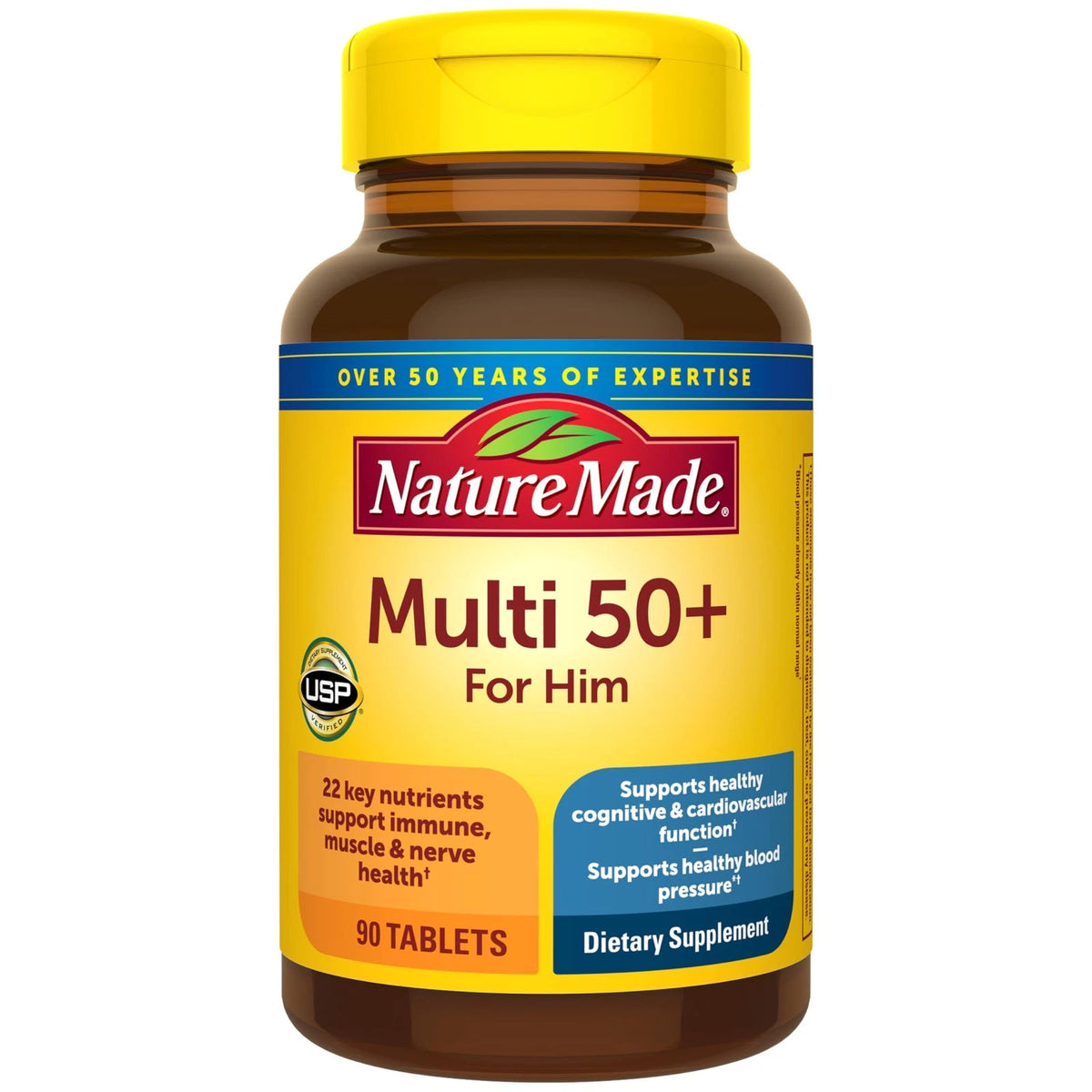 Multivitamin for Men Over 50 - 90 Count (Pack of 1)
