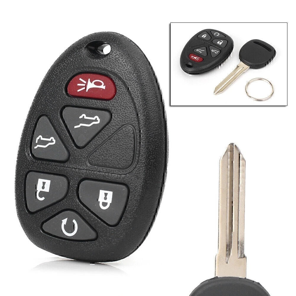 Keyless Entry Remote Key Fob for Chevy (2010–2020) 6-Buttons Black