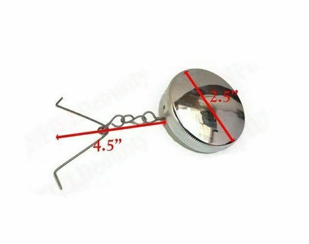 Chrome Petrol Cap with Chain for Royal Enfield Bullet (Early Model)