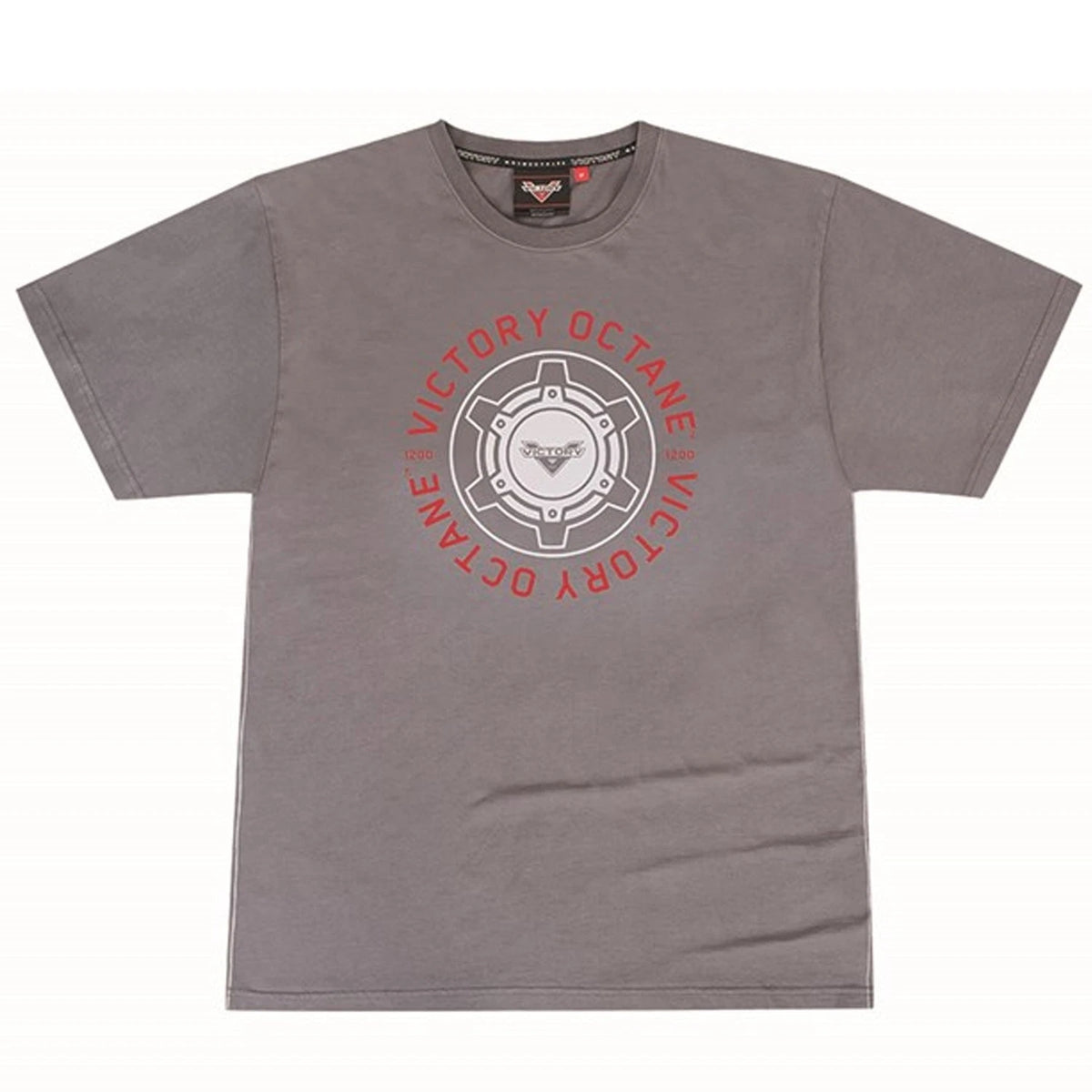 Men's Grey Octane Tee Shirt for Victory Motorcycle (286797902)