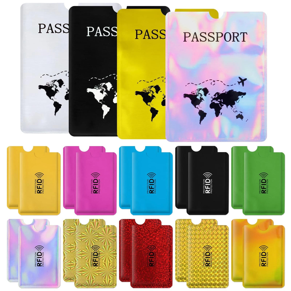 Set of 24 RFID Blocking Sleeves for Credit Cards