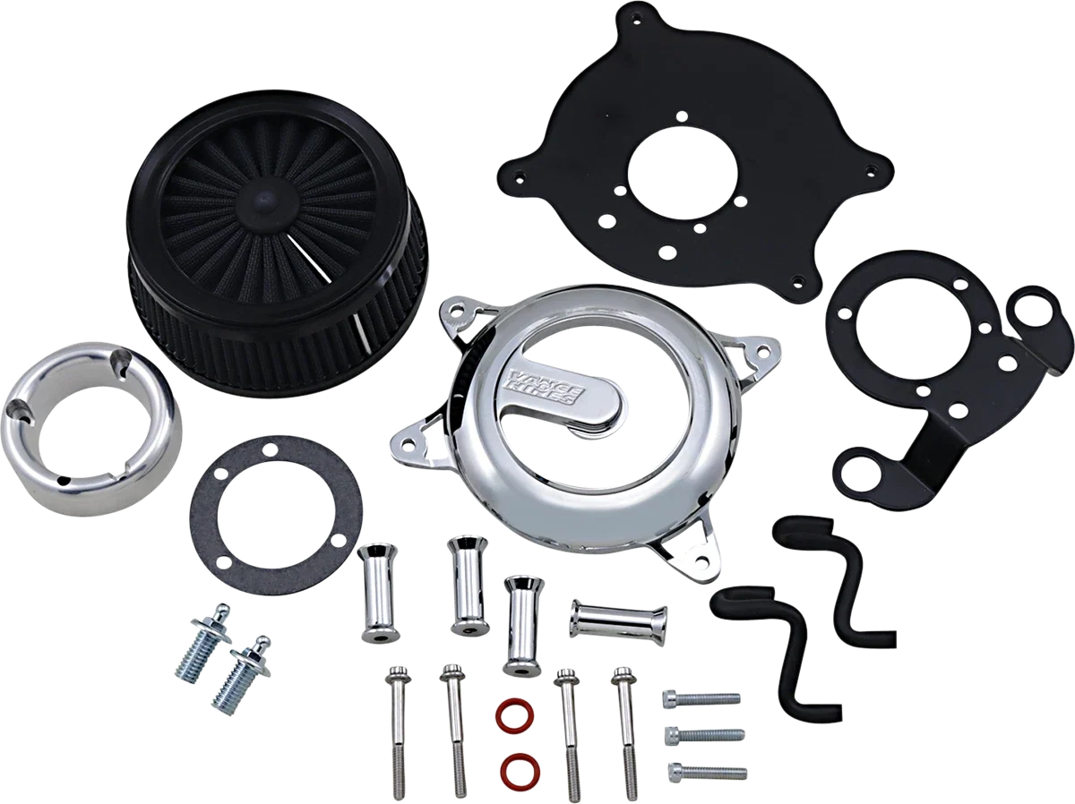 Vance & Hines VO2 Rogue Air Intake Kit for Harley Davidson (Chrome, 70381)
