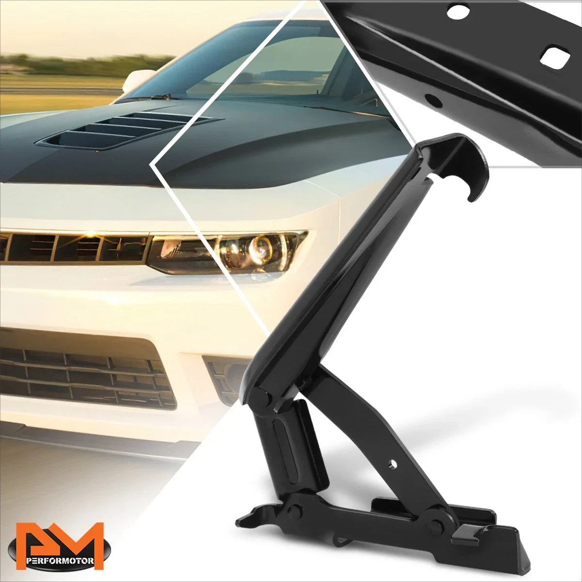 Left Driver Side Steel Engine Hood Hinge for Chevy Camaro (2010–2015)
