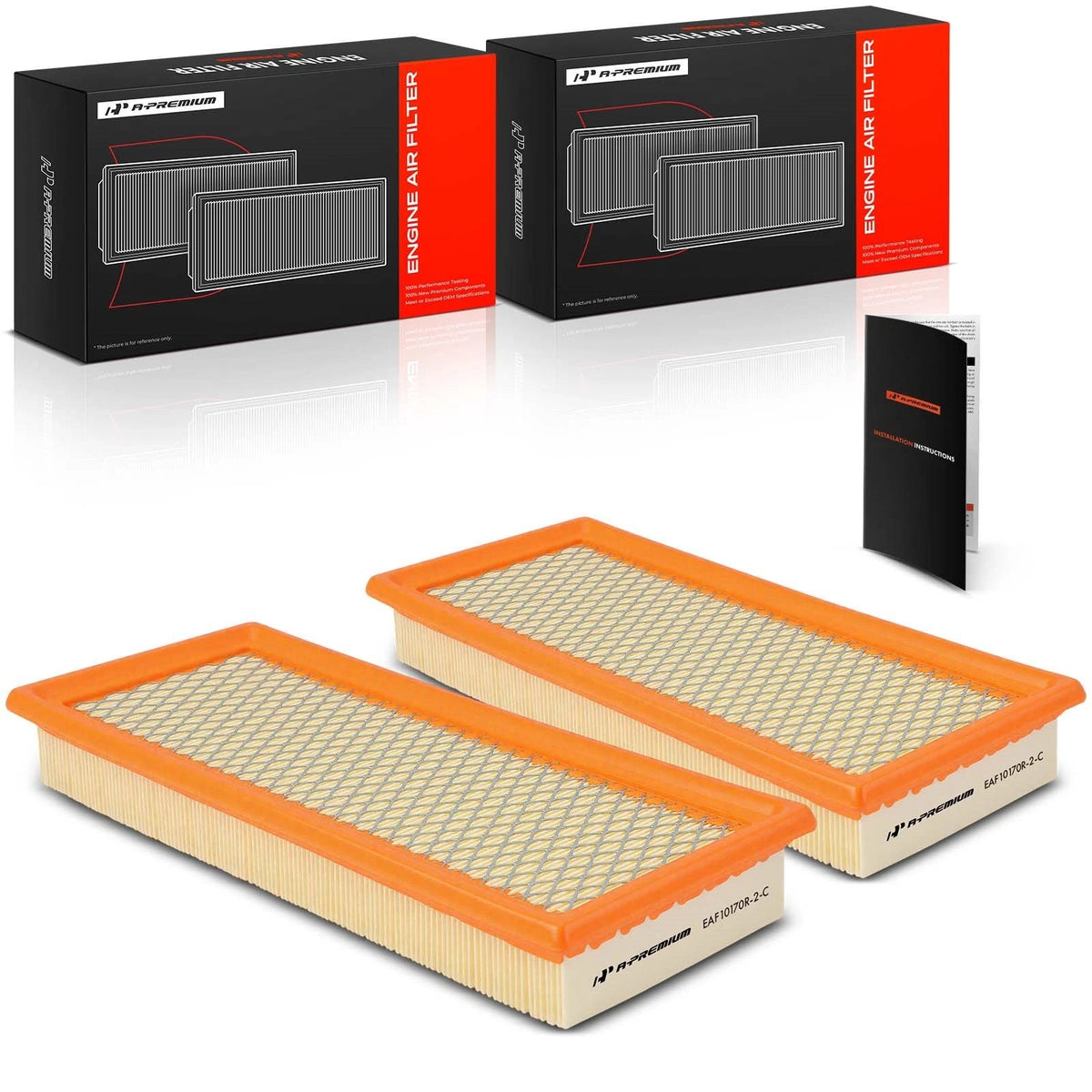 2X Engine Air Filter for Ford Escape (2005–2012) Mercury Mariner (2006–2011) 5M6Z-9601-AA, CA10170