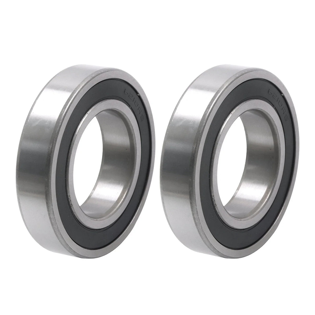 Set of 2 Rubber Sealed Bearings for Industrial Use (50x90x20mm)