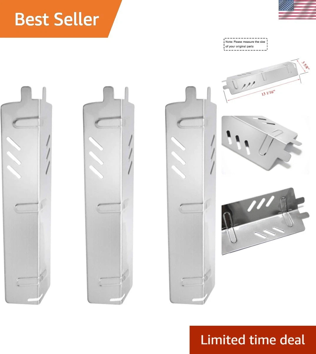 Stainless Steel BBQ Grill Heat Plates for Backyard Models BY13