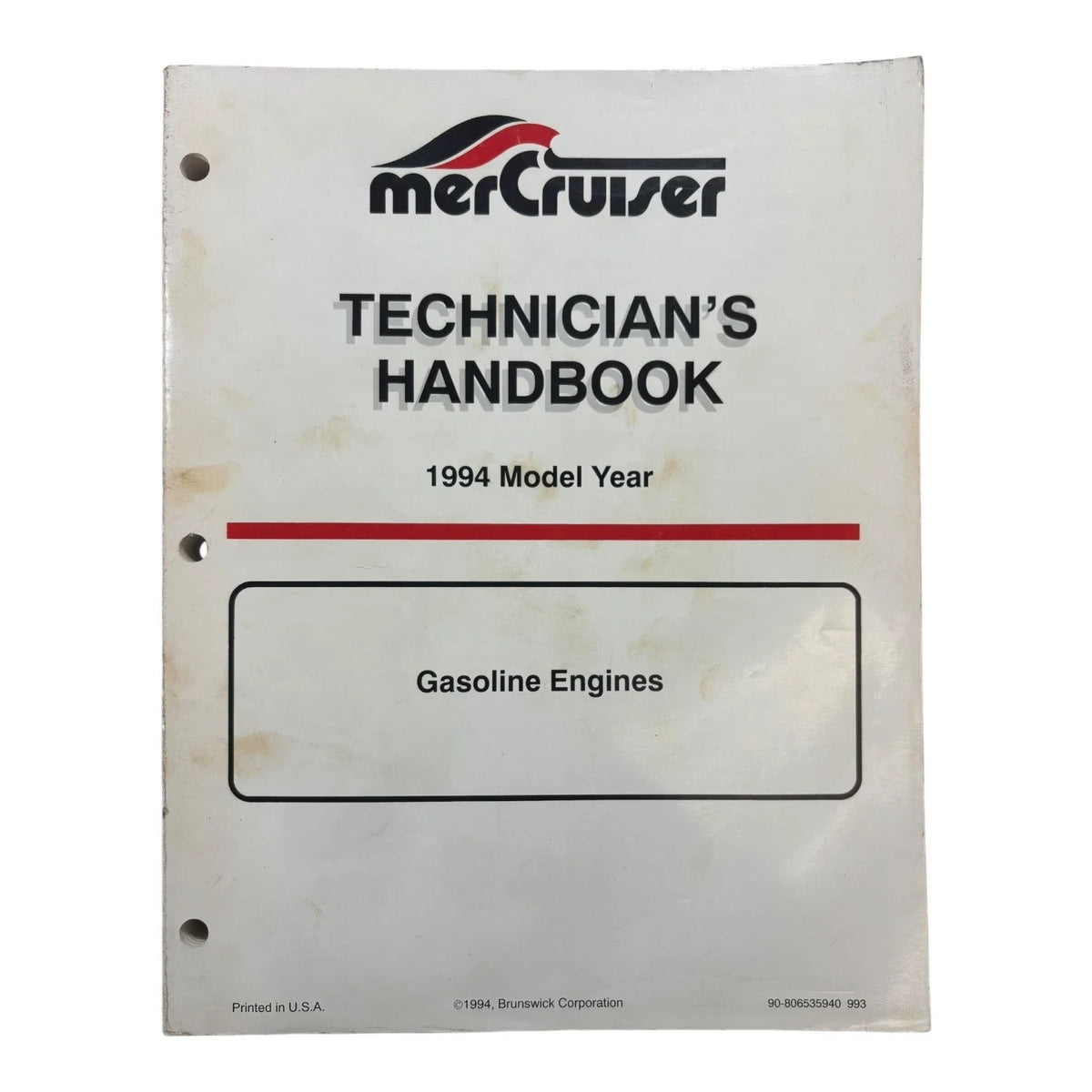 Gasoline Engines Technician's Handbook for MerCruiser (1994) 90-806535940