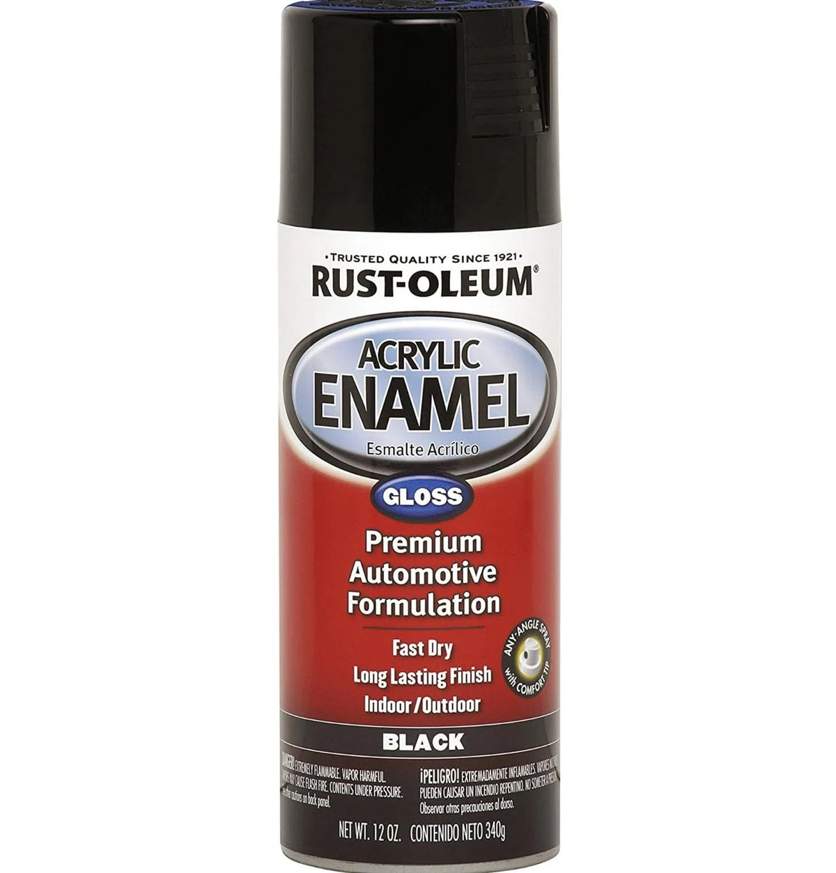 Black Gloss Spray Paint for Automotive Use (12 oz)