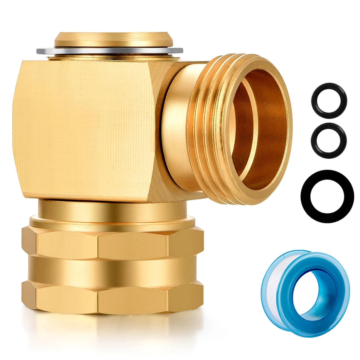 90 Degree Swivel Elbow Connector for Garden Hose