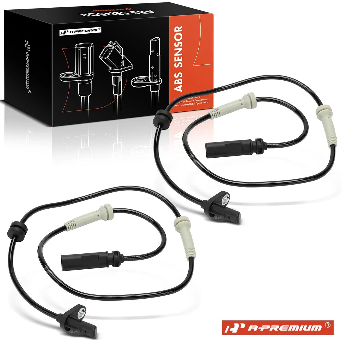 2X Front ABS Wheel Speed Sensor for BMW 530e M550i xDrive 2018–2020 750i 5S17250 34526859602 34526874637