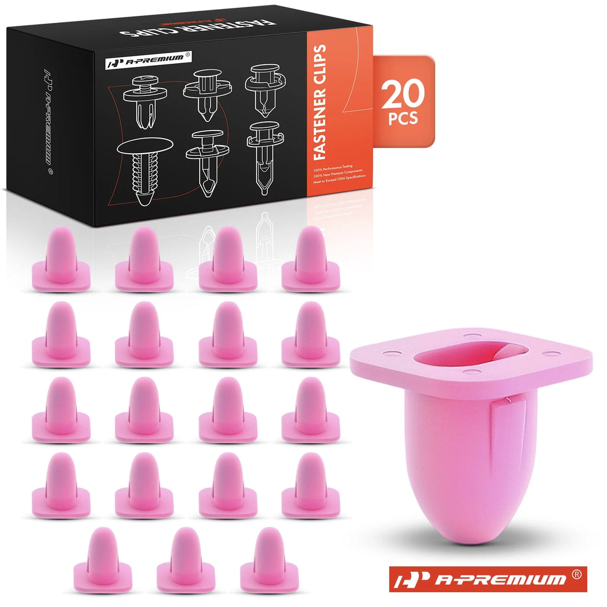 20Pcs Nylon Front End Panel Clip Retainer for Toyota Land (7651960010, 76519-60010)