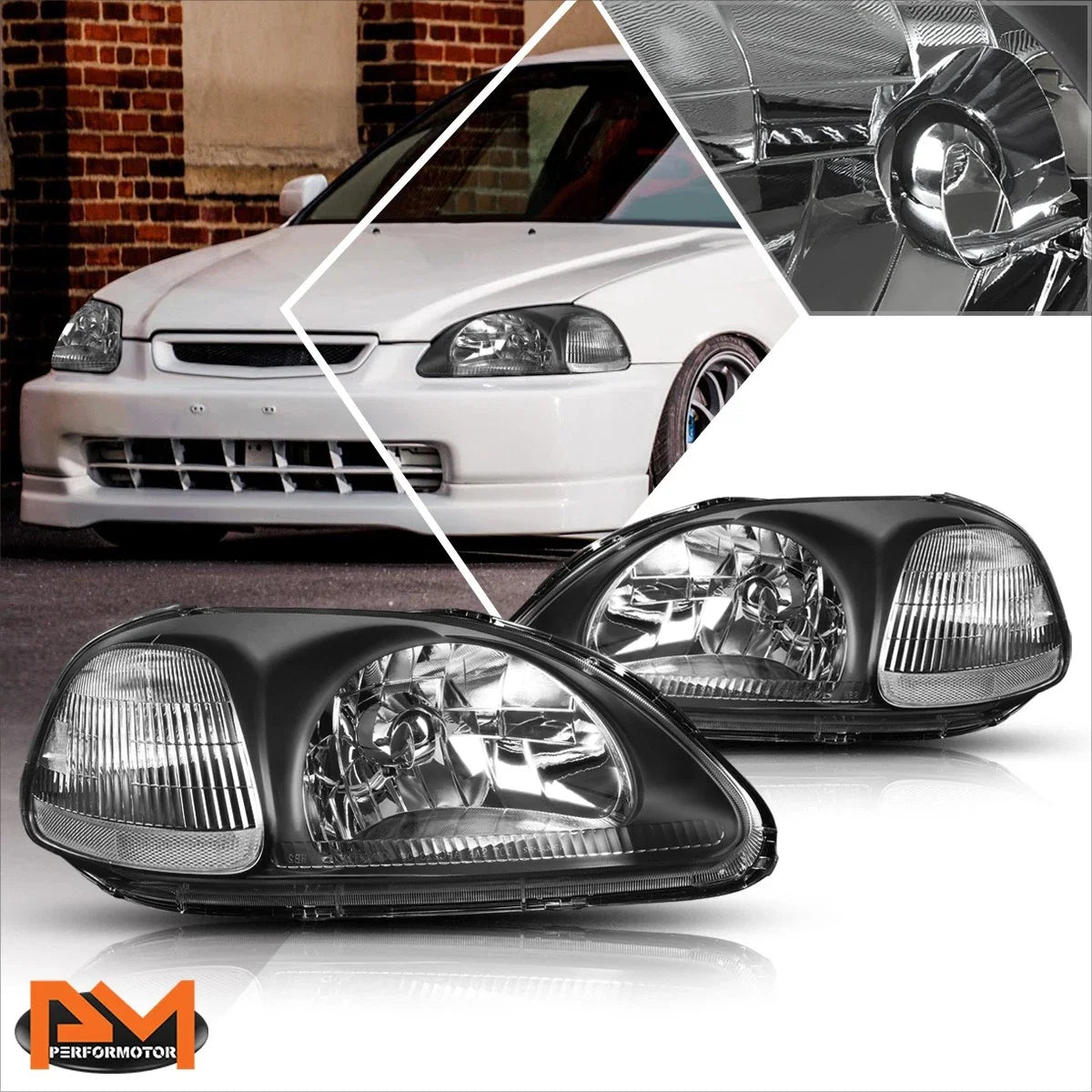 Headlight Clear Corner Signal Lamp for Honda Civic EJ/EM/EK (1996–1998)