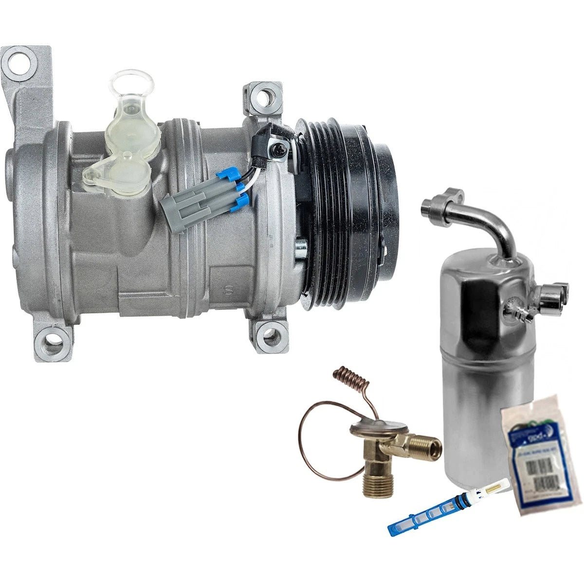 A/C Compressor Kit for Chevy Yukon Suburban Cadillac Escalade (2007–2013) - 16851966, 6511414, 78377, 19436043