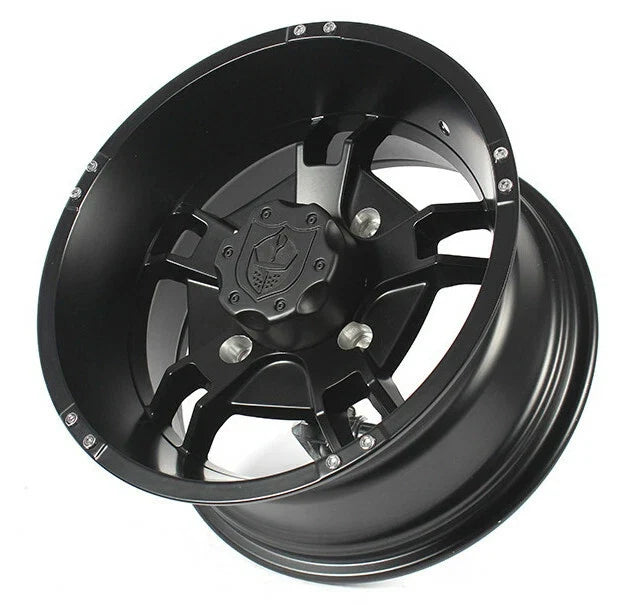 Pro Armor Ryder UTV Wheel Rim 14x8 Matte Black 5 Spoke 4/156 (-9mm Offset)