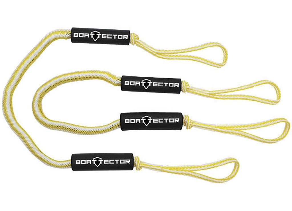 2X Bungee Dock Line for BoatTector (3006.2756) - 6' Yellow/White