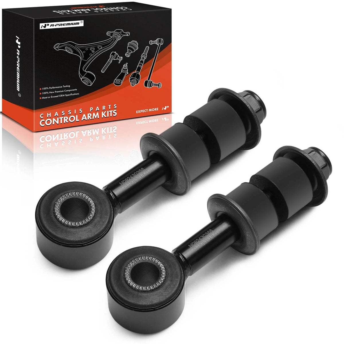 2X Front Stabilizer Bar Link for Mitsubishi Montero (1992–1996) MB633926, MS80818