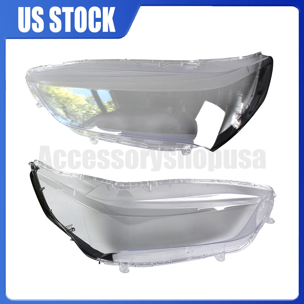 Set of 2 Headlight Clear Lens Shells for Acura TLX (2018–2020)