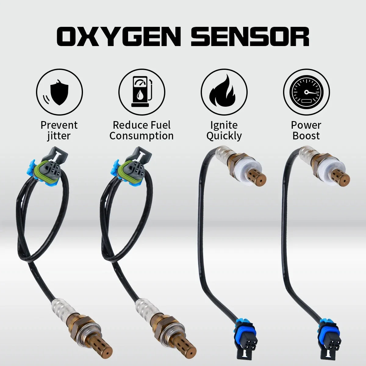 Set of 4 Oxygen Sensors for GMC Sierra 1500 Yukon (2006) 5.3L V8