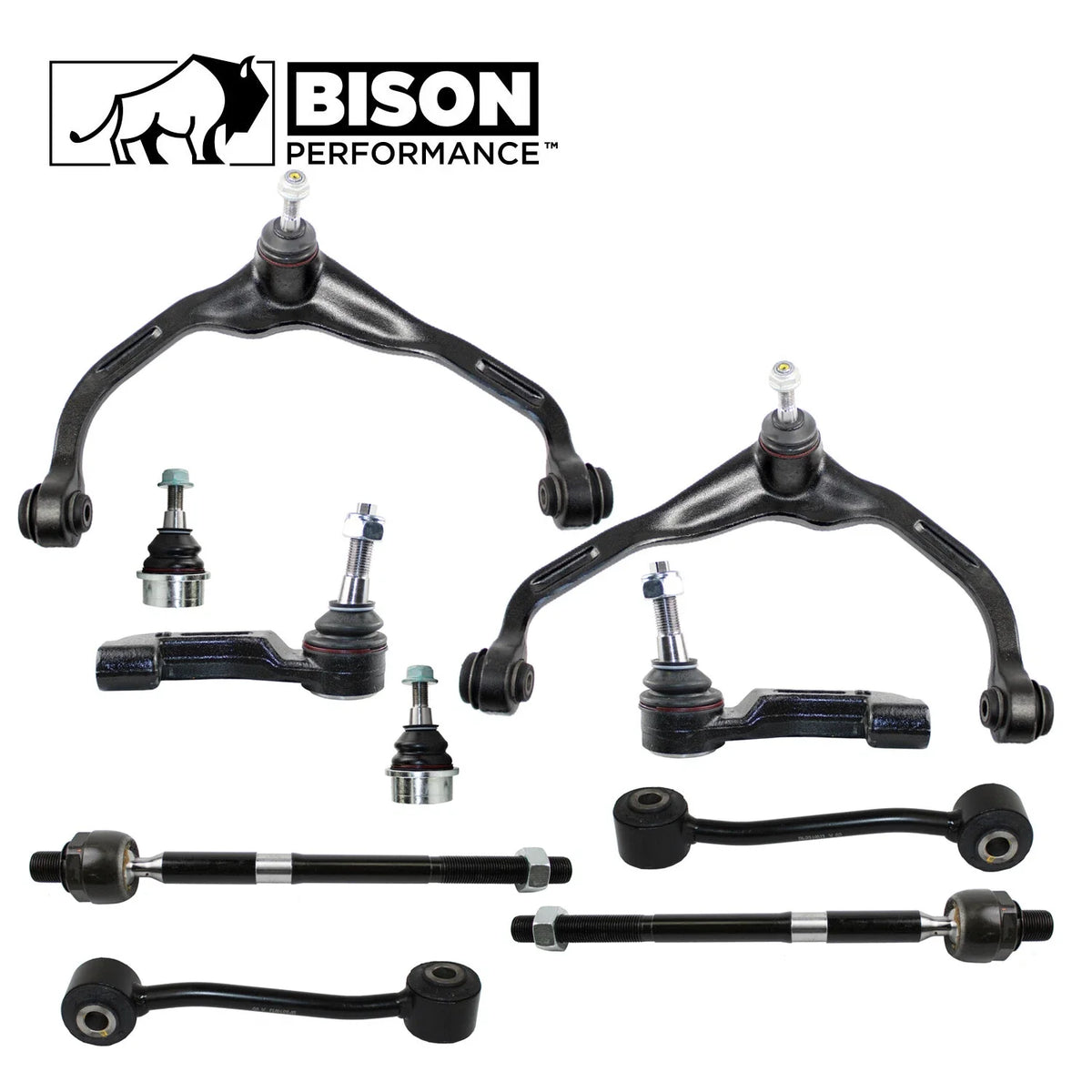10pc Front Control Arm Sway Bar Tie Rod Kit for Dodge Jeep