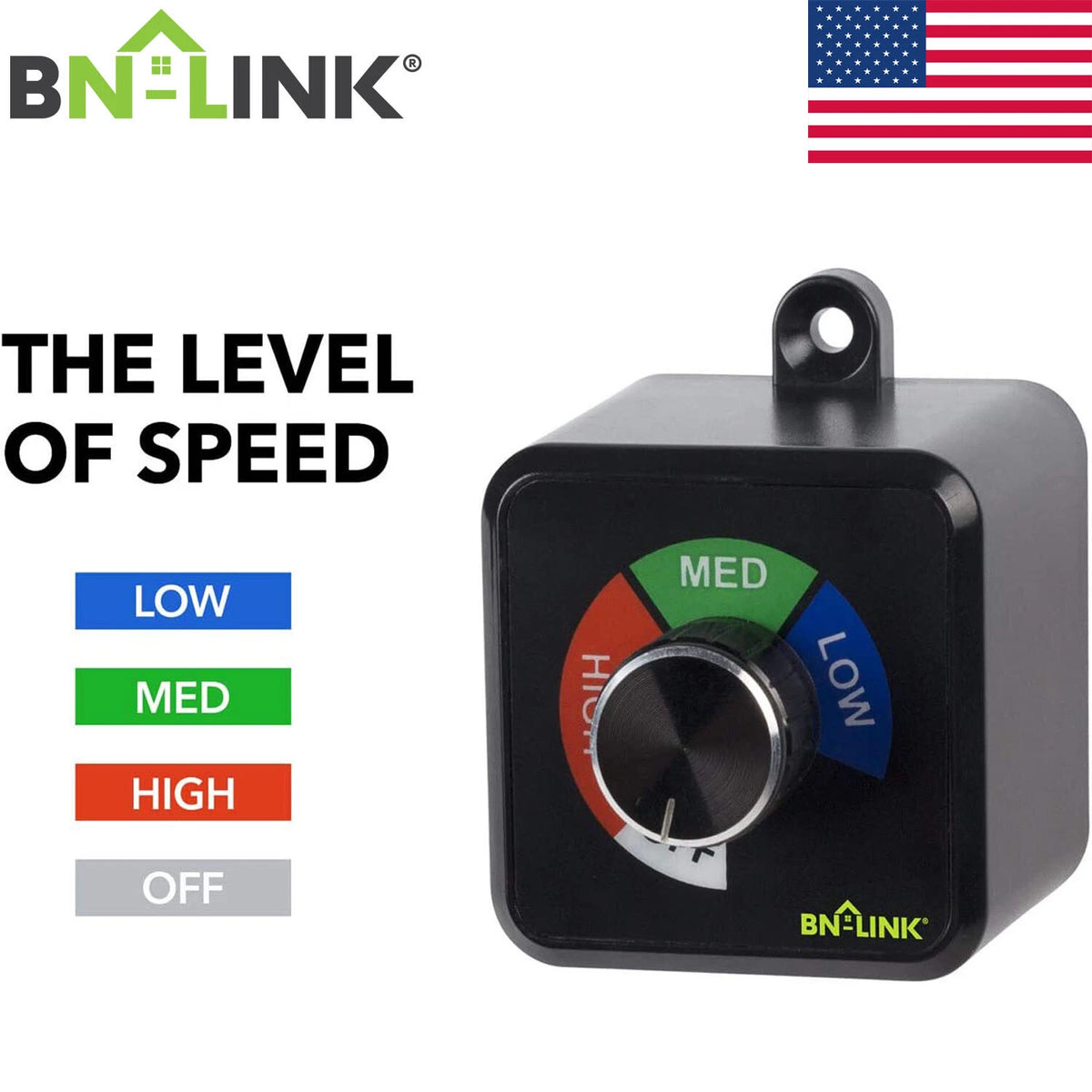3-Speed Fan Speed Controller for Ventilation (Wireless)