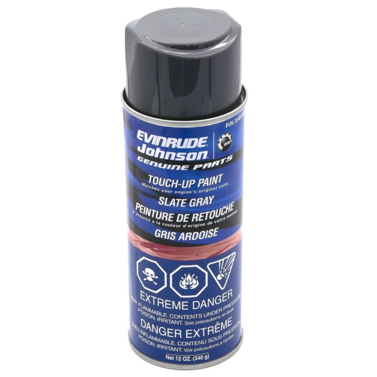 Touch Up Spray Paint Slate Gray for Johnson Evinrude OMC (0358590)