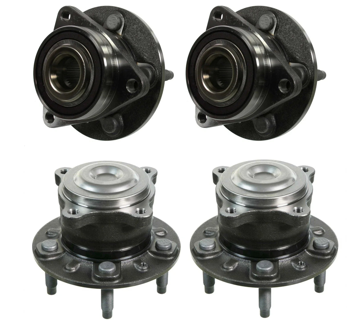 Moog Front & Rear Wheel Bearing Hub Assemblies Kit for Chevy Cruze (2014–2015)
