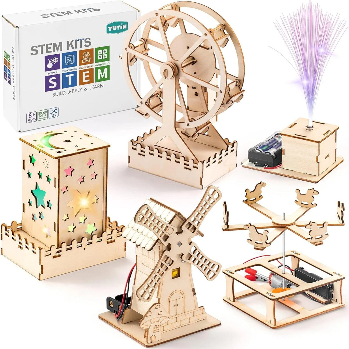 5 STEM Science Kits for Kids - Wood Arts and Craft Kits