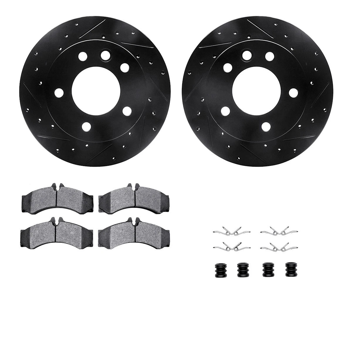 2X Brake Disc and Pad Kits for Dodge Sprinter 2500 3500 (2003–2006) WHUH1-40258
