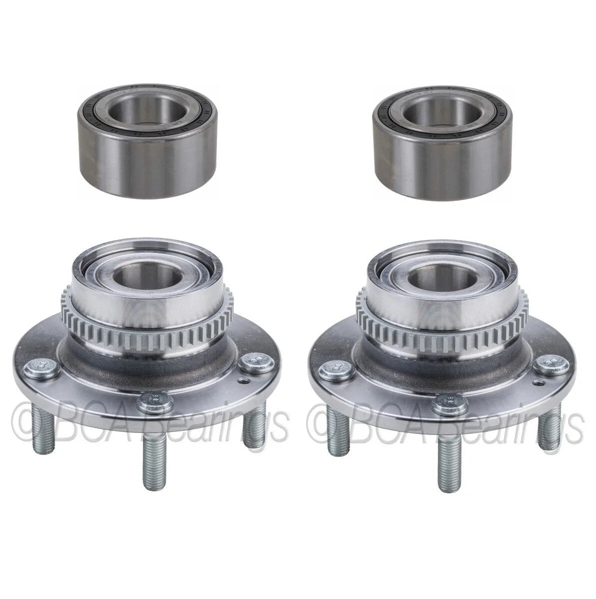 Set of 2 NTN Front Rear Wheel Bearing Hub Assemblies for Tucson Sportage (2010–2016)