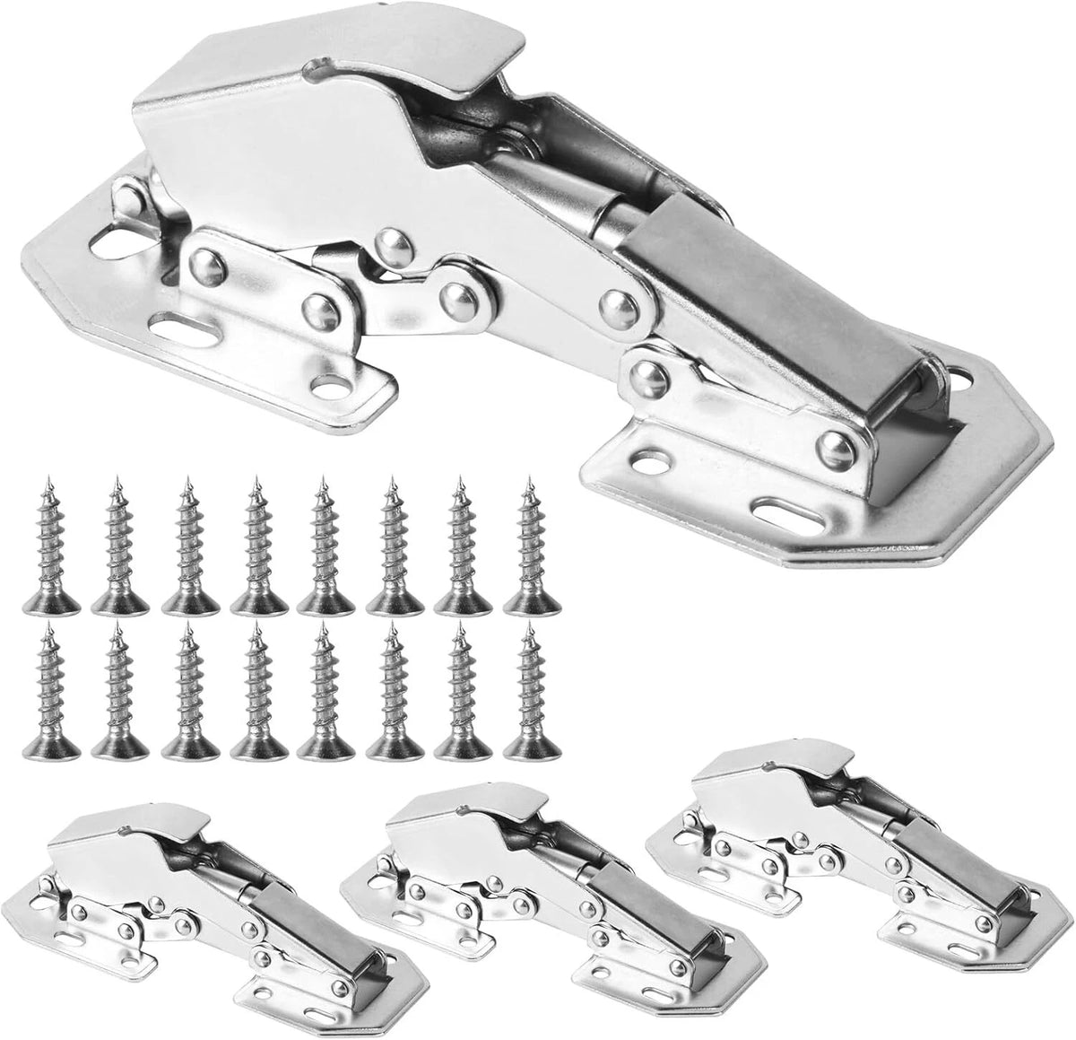 Set of 4 Soft Close Concealed Cabinet Hinges 90 Degree