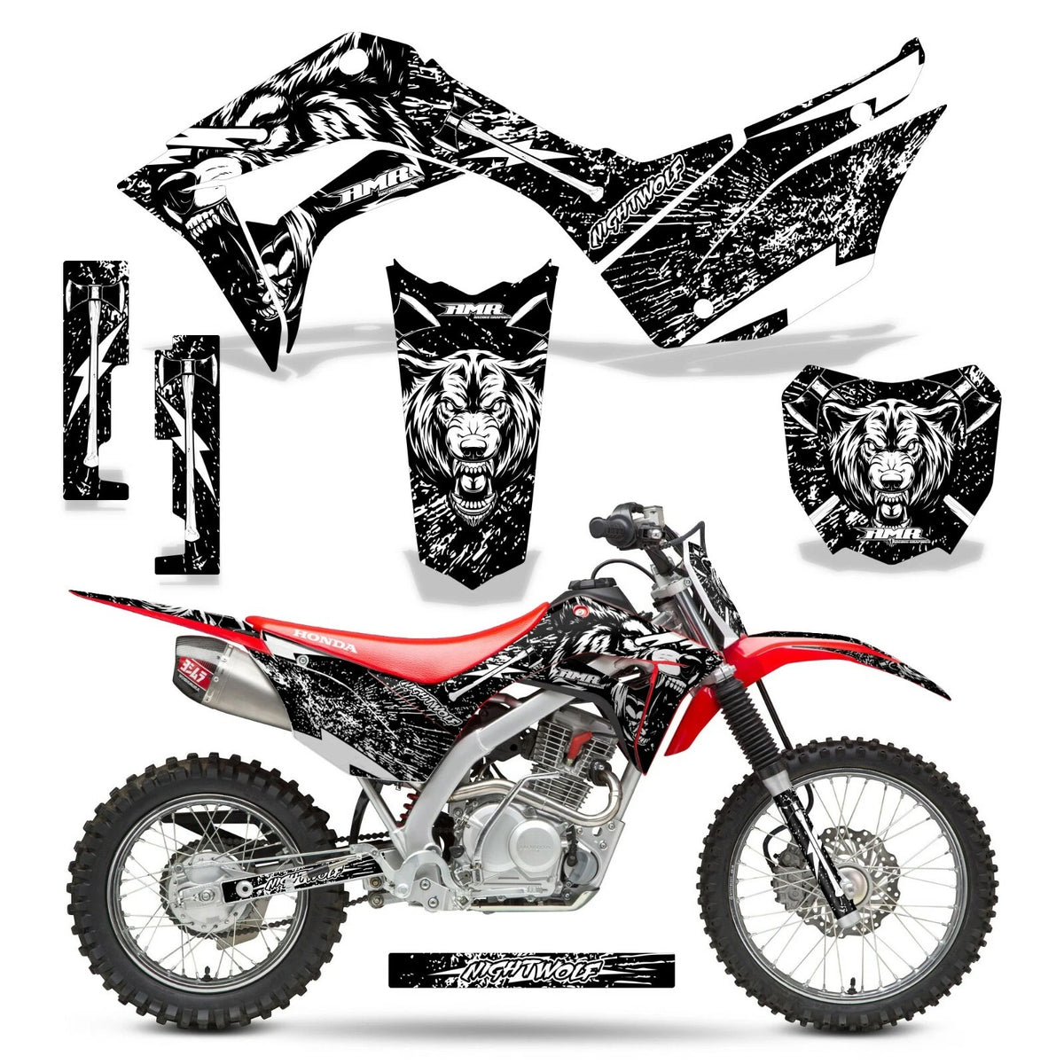 MX Graphic Stickers +#PLT Decals for Honda CRF125F (2019–2025)
