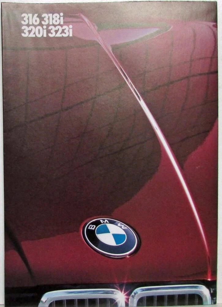 Sales Folder Poster for BMW 316 318i 320i 323i (1983)