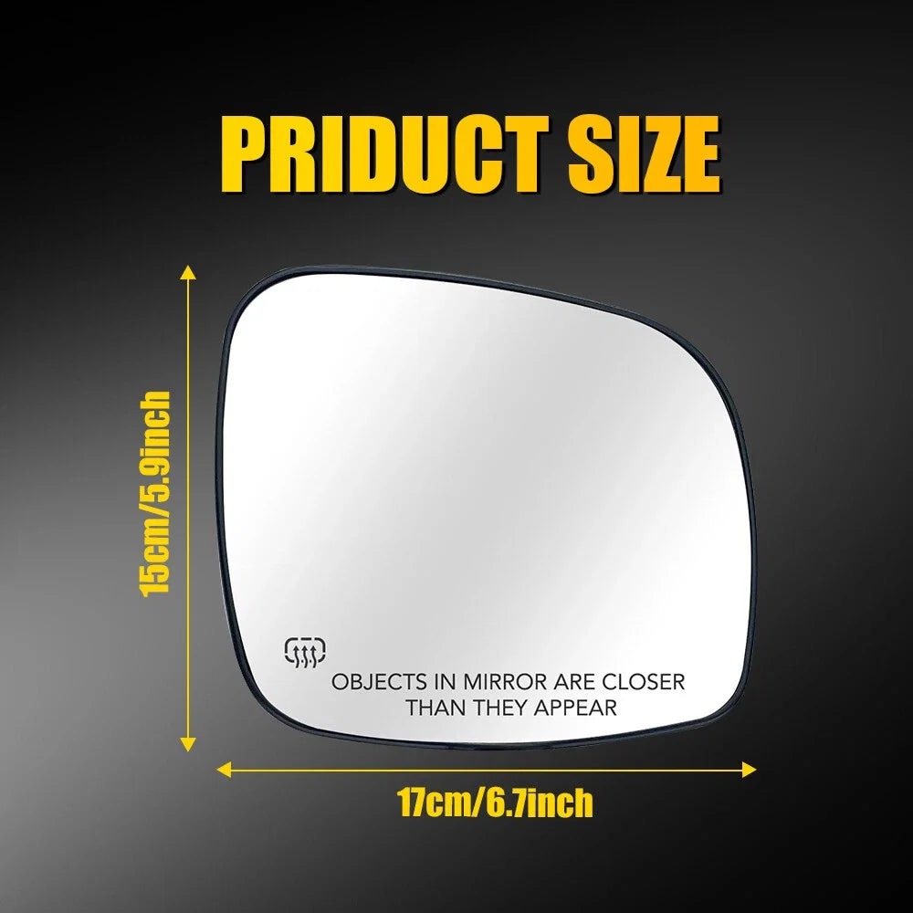 Passenger Side Wing Mirror Glass for Grand Caravan, Town & Country (2008–2020)