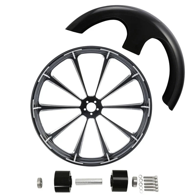 30" Front Wheel Rim Hub for Harley Road Glide (1997–2021) - Dual Disc, ABS