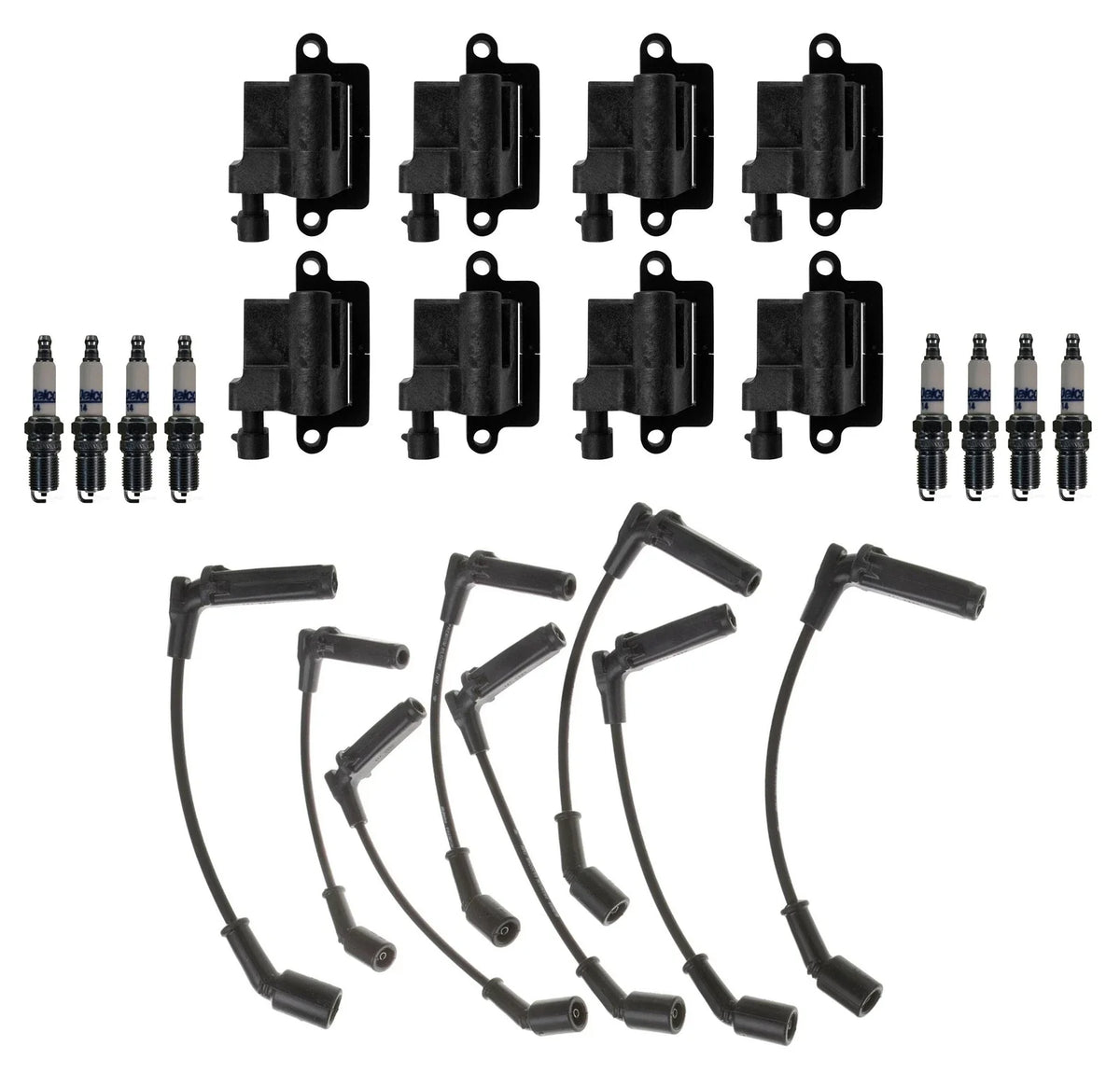 Ignition Wires & Spark Plugs Kit for Chevrolet GMC 8.1L V8 (2001–2009)