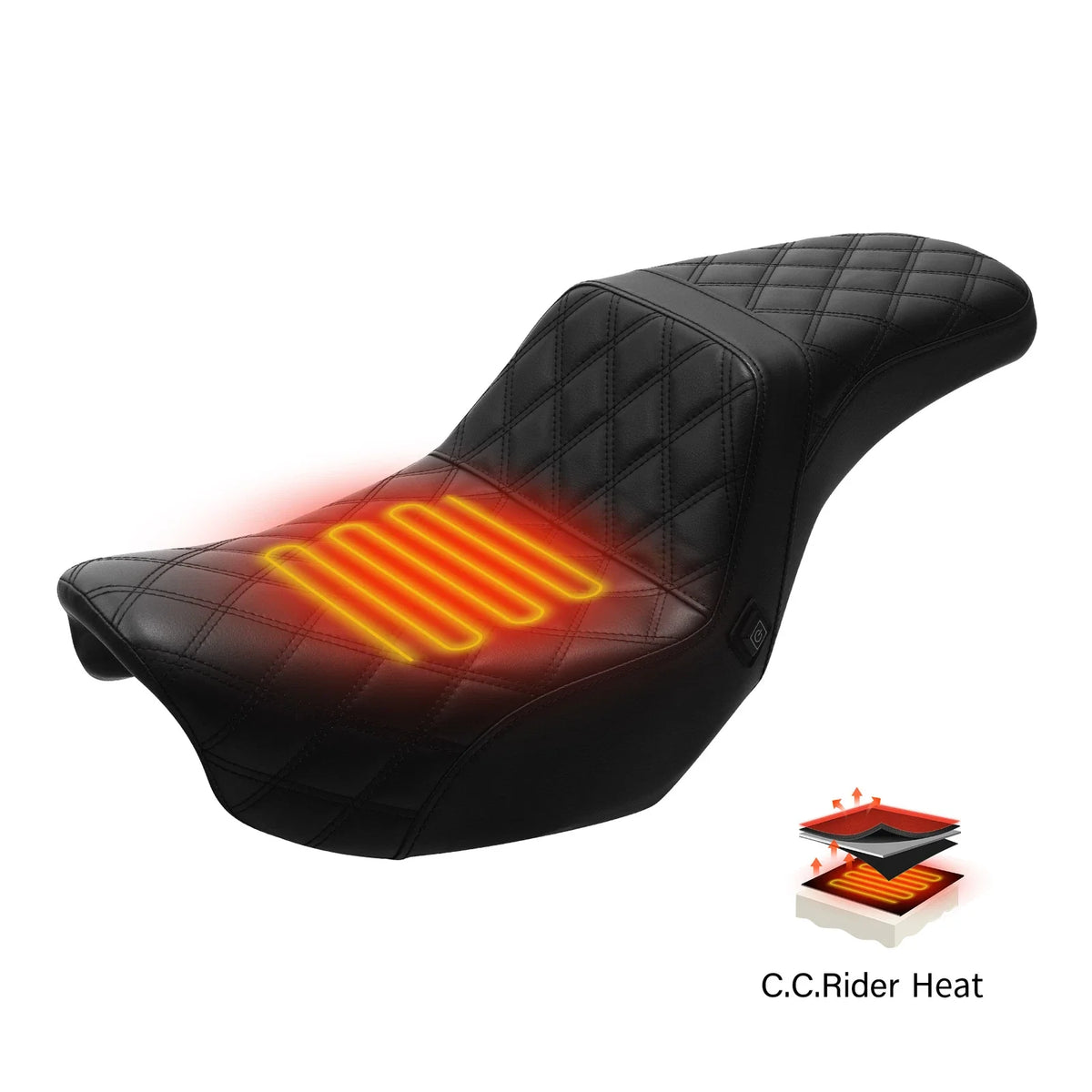Heated Seats for Harley Dyna Street Bob, Wide Glide (2006–2017)