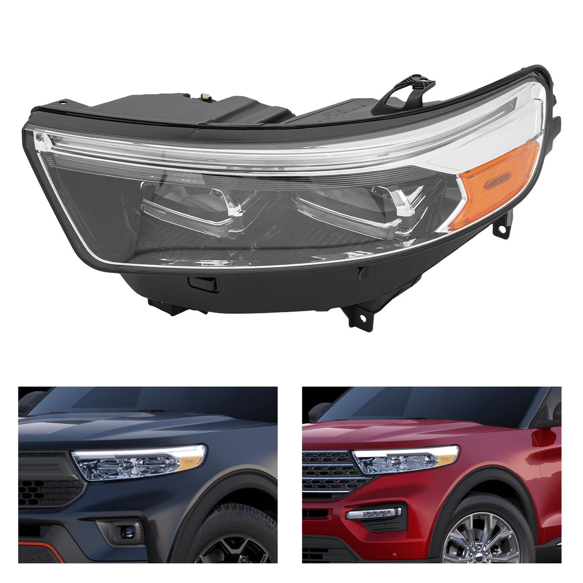 Full LED Headlight Assembly for Ford Explorer (2020–2024) MB5Z13008R, FO2502397