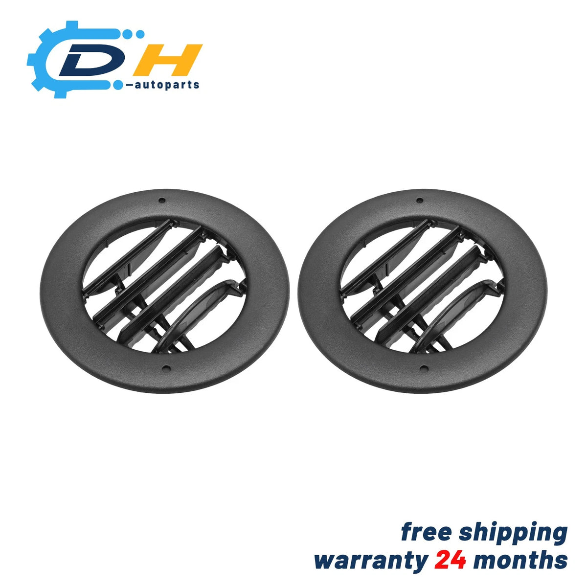 Rear Ceiling A/C Vent Grille Pair for Ford Econoline E150 E250 E350 E450 (9C2Z-19893-AD, BL1Z-19893-AA)
