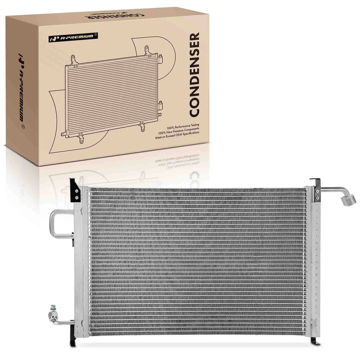 A/C Condenser with Bracket for Buick Century, Olds Cutlass Ciera (1995–1996) 52472297, 52484149, 4783