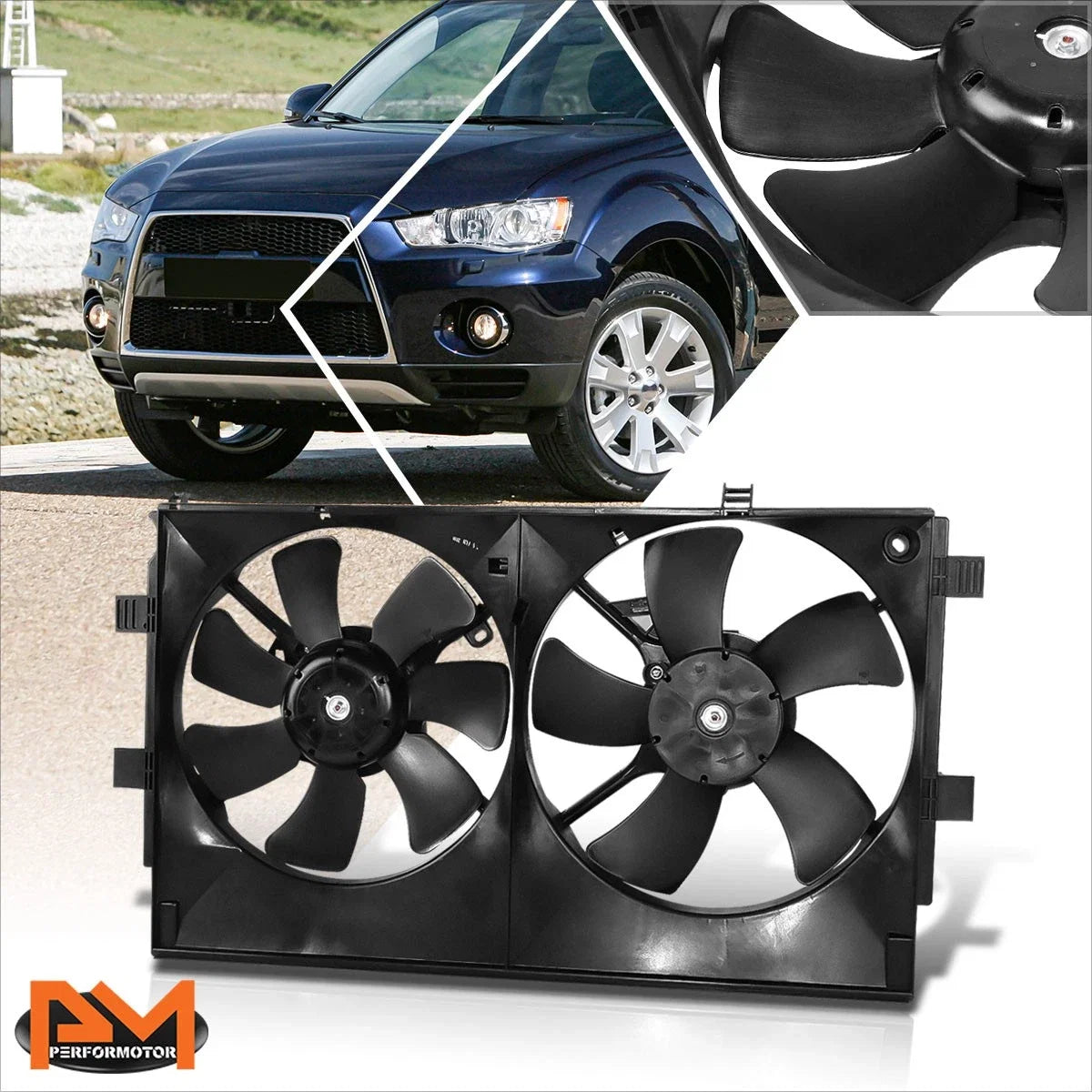 Radiator Cooling Fan Assembly for Mitsubishi Outlander 2.4L (2008–2013)
